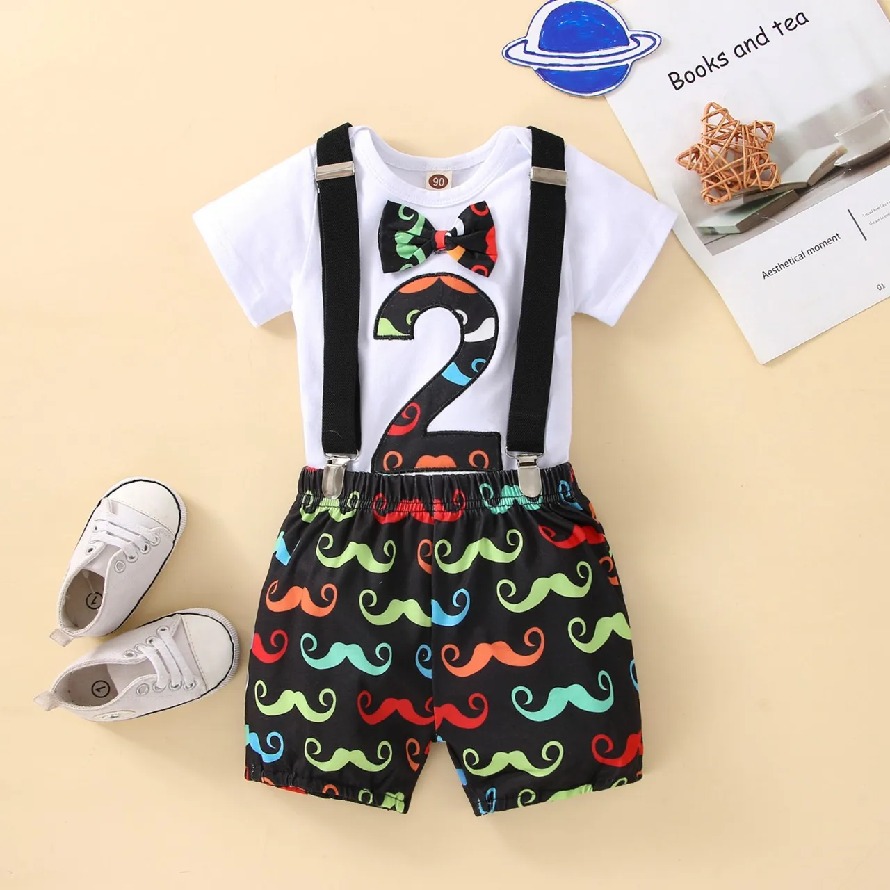 Baby Boy Clothes Set Cake Smash Outfit Moustache Romper with Suspender Shorts for Infant Toddler 1st 2nd Birthday Photograph
Baby Boy Clothes Set Cake Smash Outfit Moustache Romper with Suspender Shorts for Infant Toddler 1st 2nd Birthday Photograph