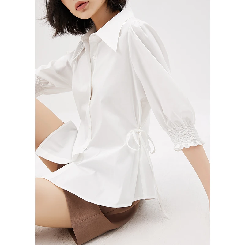 2022 Womens Tops Roupas Femininas High Street Cotton Polyester Turn-down Collar Puff Sleeve Women Shirt Blouses
2022 Womens Tops Roupas Femininas High Street Cotton Polyester Turn-down Collar Puff Sleeve Women Shirt Blouses