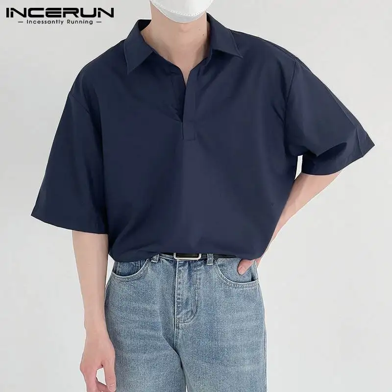 INCERUN Men Casual Shirt Solid Color Lapel Short Sleeve Streetwear Camisa Masculina 2023 Button Summer Leisure Men Clothing 5XL
INCERUN Men Casual Shirt Solid Color Lapel Short Sleeve Streetwear Camisa Masculina 2023 Button Summer Leisure Men Clothing 5XL