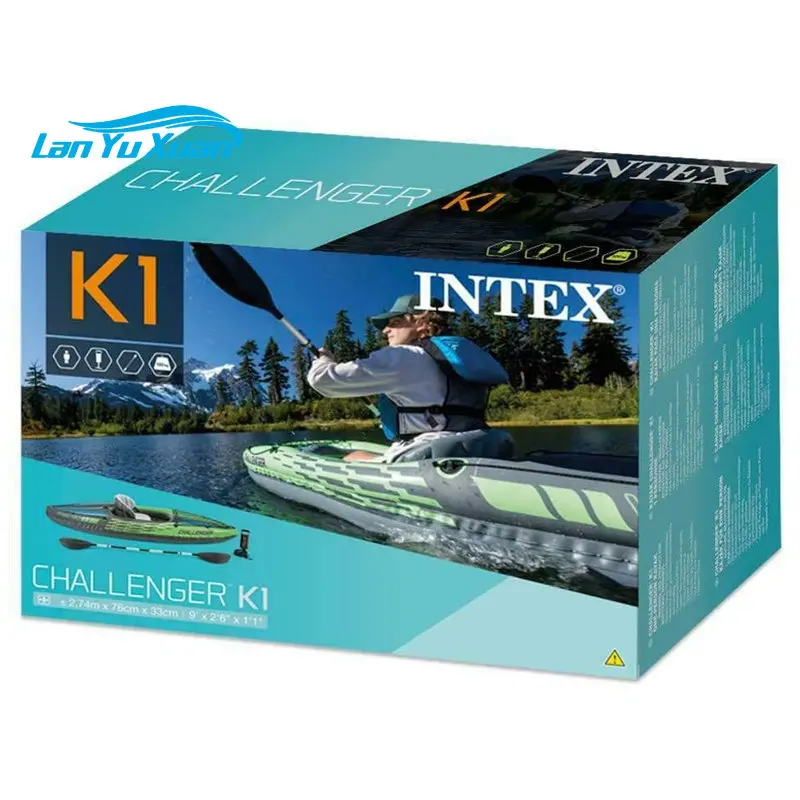 INTEX Intex Challenger K1 надувной 1 человек байдарка каноэ с алюминиевыми веслами-68305NP
INTEX Intex Challenger K1 надувной 1 человек байдарка каноэ с алюминиевыми веслами-68305NP