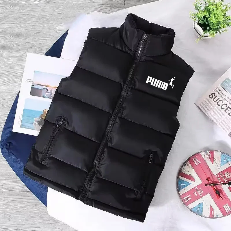 Autumn and Winter Men's Jacket Warm Casual Waterproof Zipper Vest Coat Fashion Standing Collar Sleeveless Down Coat
Autumn and Winter Men's Jacket Warm Casual Waterproof Zipper Vest Coat Fashion Standing Collar Sleeveless Down Coat