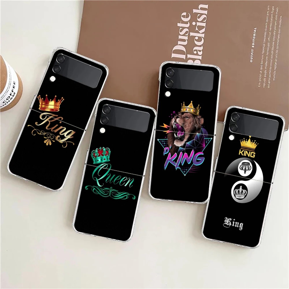 Crown King And Queen Hard PC Phone Case For Samsung Galaxy Z Flip 4 Transparent ShockProof Cover for Samsung Z Flip 3 Shell Bag
Crown King And Queen Hard PC Phone Case For Samsung Galaxy Z Flip 4 Transparent ShockProof Cover for Samsung Z Flip 3 Shell Bag