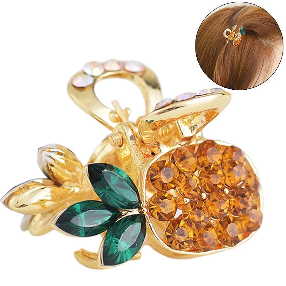 Pineapple Hairpin Hair Clip Jaw Alloy Girlsheaddress Creative Clamps Grip Claw Clips Rhinestone Hairpinswoman Girl
Pineapple Hairpin Hair Clip Jaw Alloy Girlsheaddress Creative Clamps Grip Claw Clips Rhinestone Hairpinswoman Girl