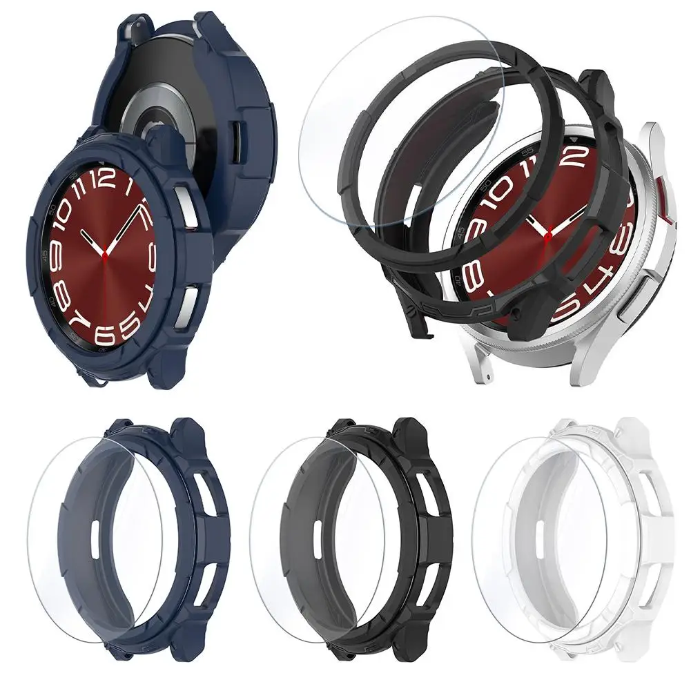 3 In 1 Silicone Case For Samsung Galaxy Watch 6 Classic 43MM 47MM With Bezel Protective Cover Tempered Glass Film For Watch N6R1
3 In 1 Silicone Case For Samsung Galaxy Watch 6 Classic 43MM 47MM With Bezel Protective Cover Tempered Glass Film For Watch N6R1
