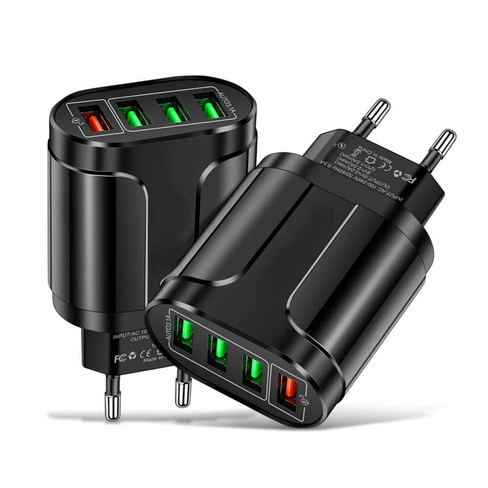 Hot Sales For iPhone 12 11 Mobile 4 Ports EU US Plug Adapter Travel USB 45W USB Charger Fast Charge 3.0 Wall Charging
Hot Sales For iPhone 12 11 Mobile 4 Ports EU US Plug Adapter Travel USB 45W USB Charger Fast Charge 3.0 Wall Charging