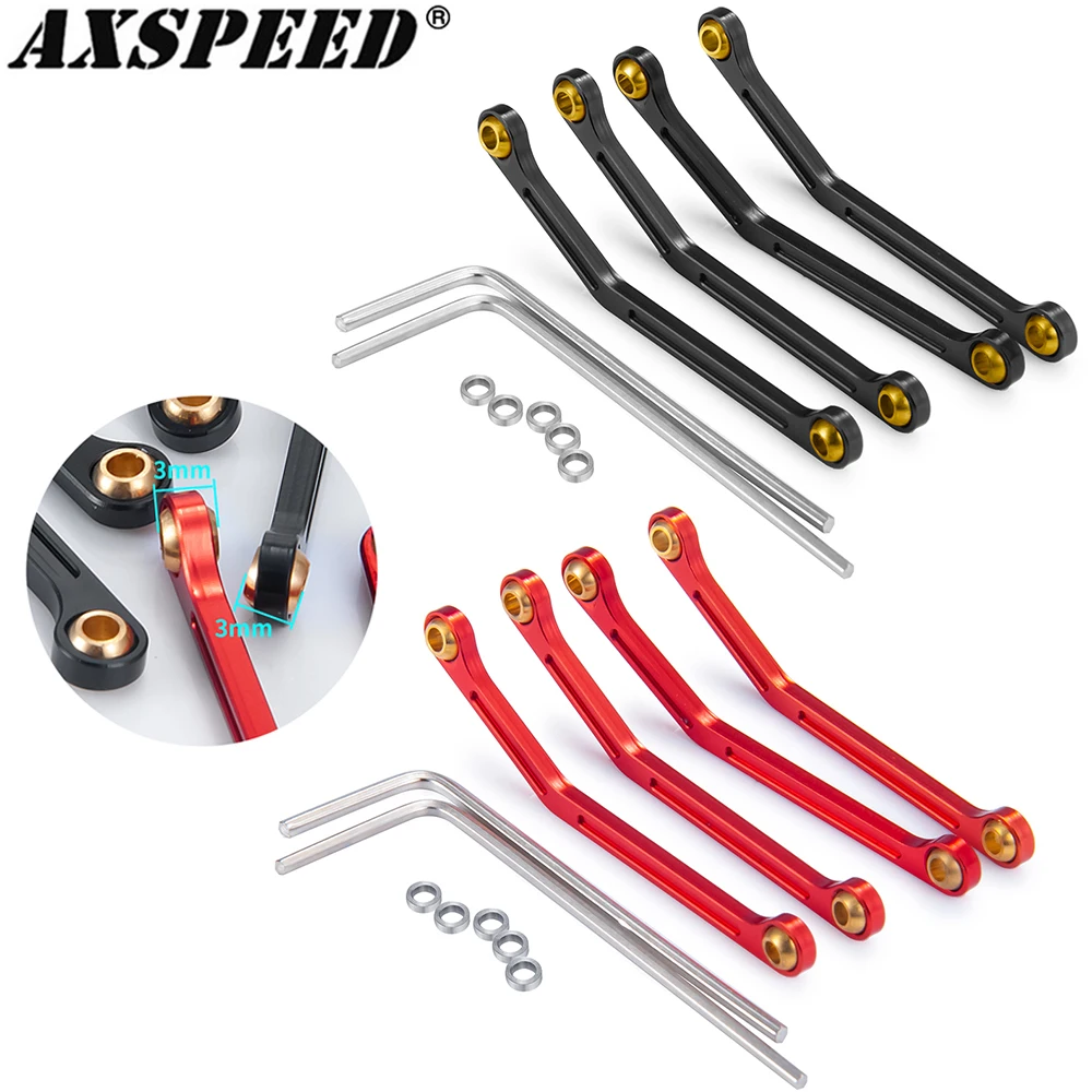 AXSPEED 4PCS Metal Steering Linkage Link Rod for Kyosho MINI-Z 4X4 Jimny 32523 1:18 RC Crawler Buggy Truck Car Upgrade Parts
AXSPEED 4PCS Metal Steering Linkage Link Rod for Kyosho MINI-Z 4X4 Jimny 32523 1:18 RC Crawler Buggy Truck Car Upgrade Parts