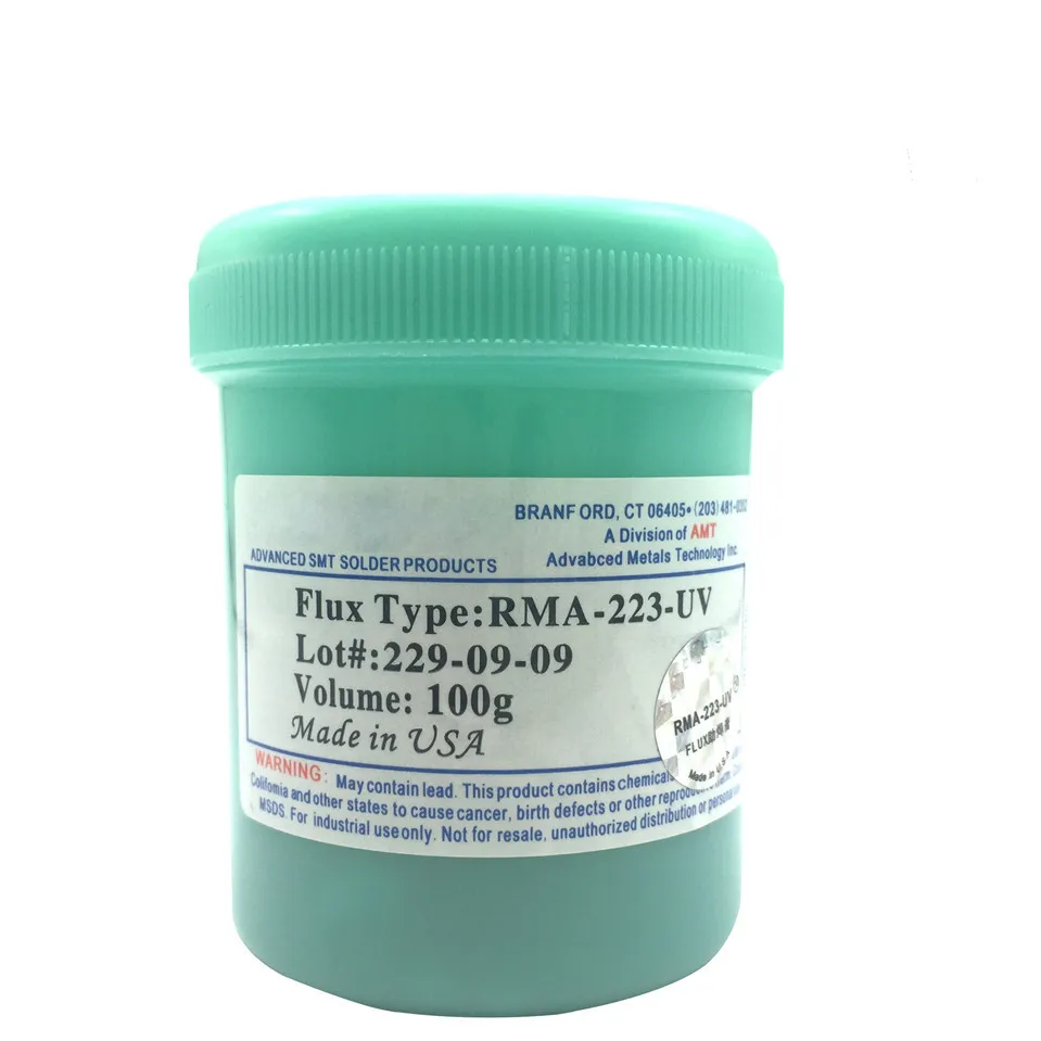 High Quality Free shipping RMA-223-UV 100g Lead-Free Solder Flux Paste For SMT BGA Reballing Soldering Welding Repair Paste
High Quality Free shipping RMA-223-UV 100g Lead-Free Solder Flux Paste For SMT BGA Reballing Soldering Welding Repair Paste