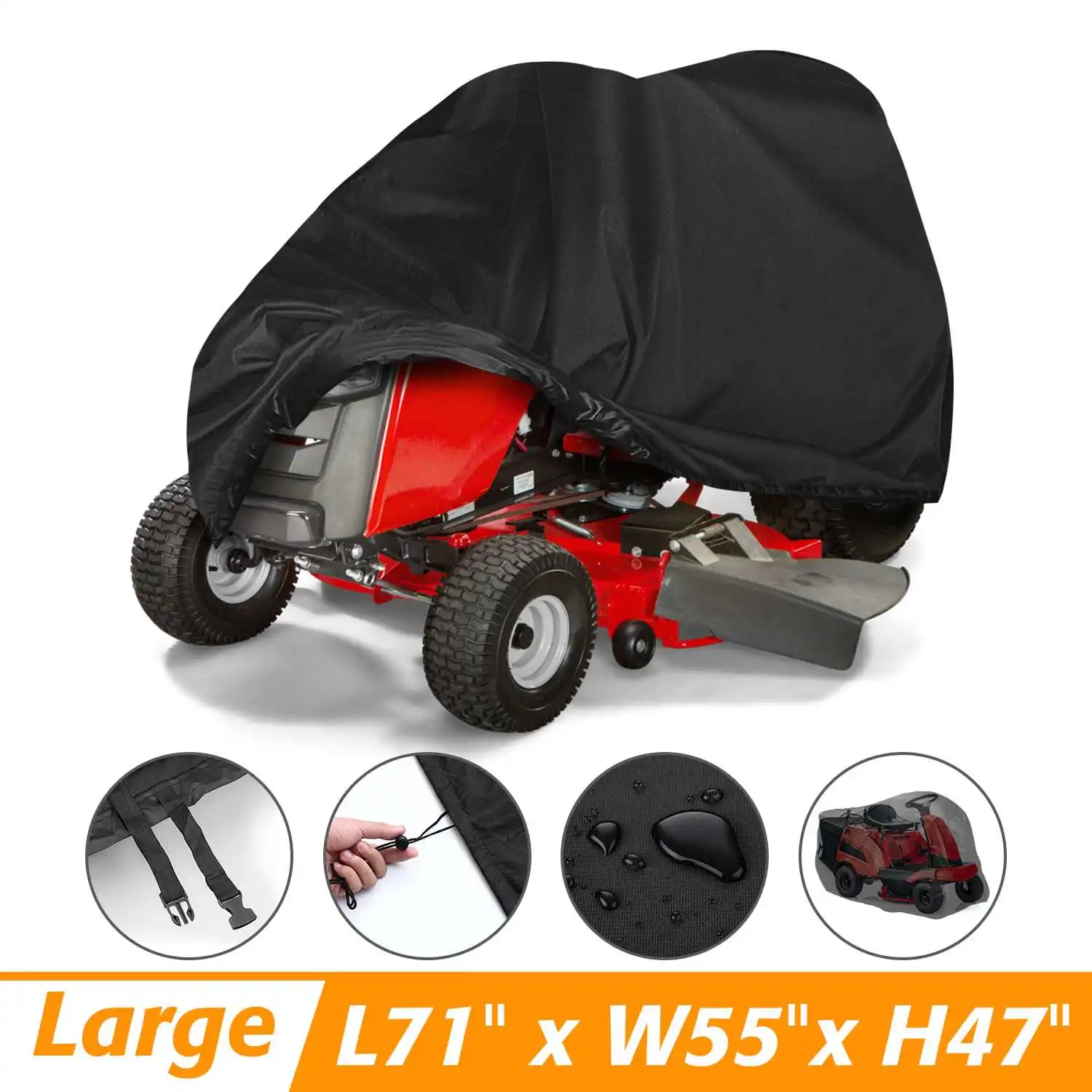 Universal Lawn Mower Cover For Yard Garden Furniture Motorcycle Quad BikesWaterproof Cover Shade UV Protection Tractor Covers
Universal Lawn Mower Cover For Yard Garden Furniture Motorcycle Quad BikesWaterproof Cover Shade UV Protection Tractor Covers
