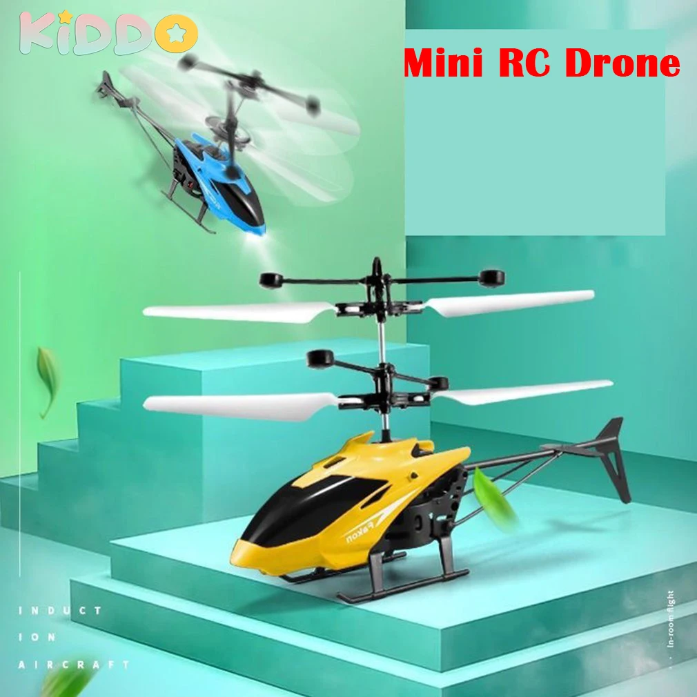 

2.4G RC Drone Helicopter RC Toy Aircraft Induction Hovering USB Charge Remote Control Drone Kid Plane Toys Indoor Flight Toys