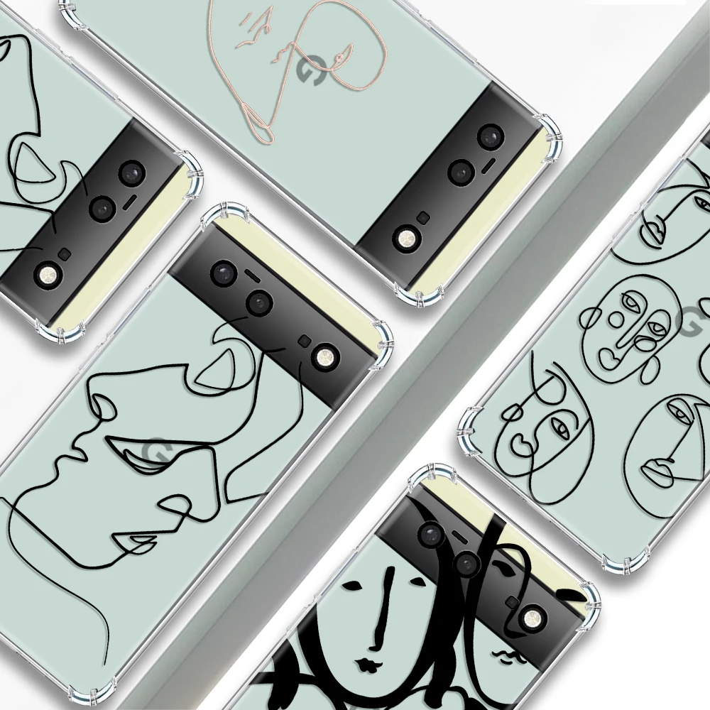 Abstract Cartoon Line Girl Transparent Phone Case For Google Pixel 7a 6a 7 7Pro 6 6Pro Cases Shockproof Soft Silicone TPU Cover
Abstract Cartoon Line Girl Transparent Phone Case For Google Pixel 7a 6a 7 7Pro 6 6Pro Cases Shockproof Soft Silicone TPU Cover
