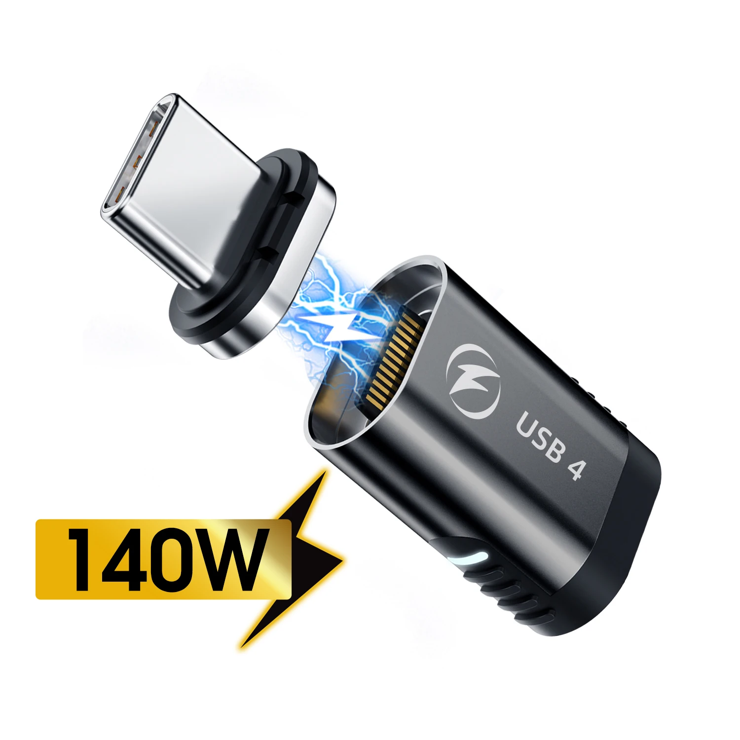 USB4.0 USB C To Type C Magnetic Adapter 20/40Gbps PD 140W Fast Charging Magnet Converter Cable 8K@60Hz USB Type C OTG Adapter 
USB4.0 USB C To Type C Magnetic Adapter 20/40Gbps PD 140W Fast Charging Magnet Converter Cable 8K@60Hz USB Type C OTG Adapter