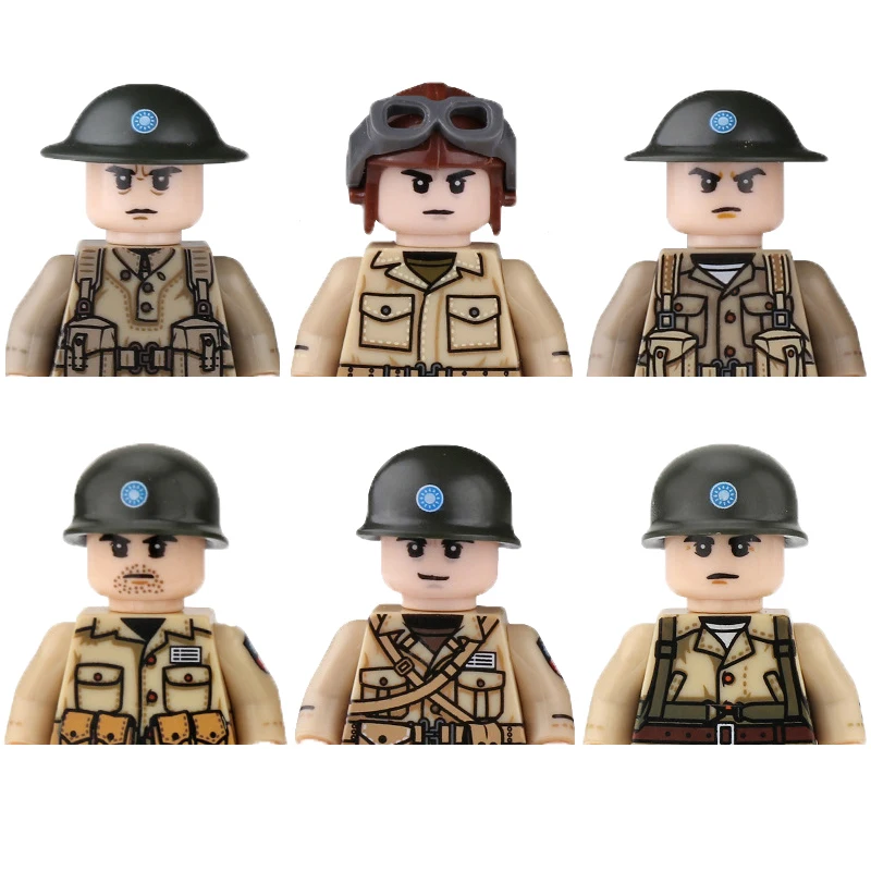 Kids Military Building Blocks Toys Mini WW2 Action Figures US Germany Soviet China Army Soldiers Weapons Guns Bricks Model Set
Kids Military Building Blocks Toys Mini WW2 Action Figures US Germany Soviet China Army Soldiers Weapons Guns Bricks Model Set
