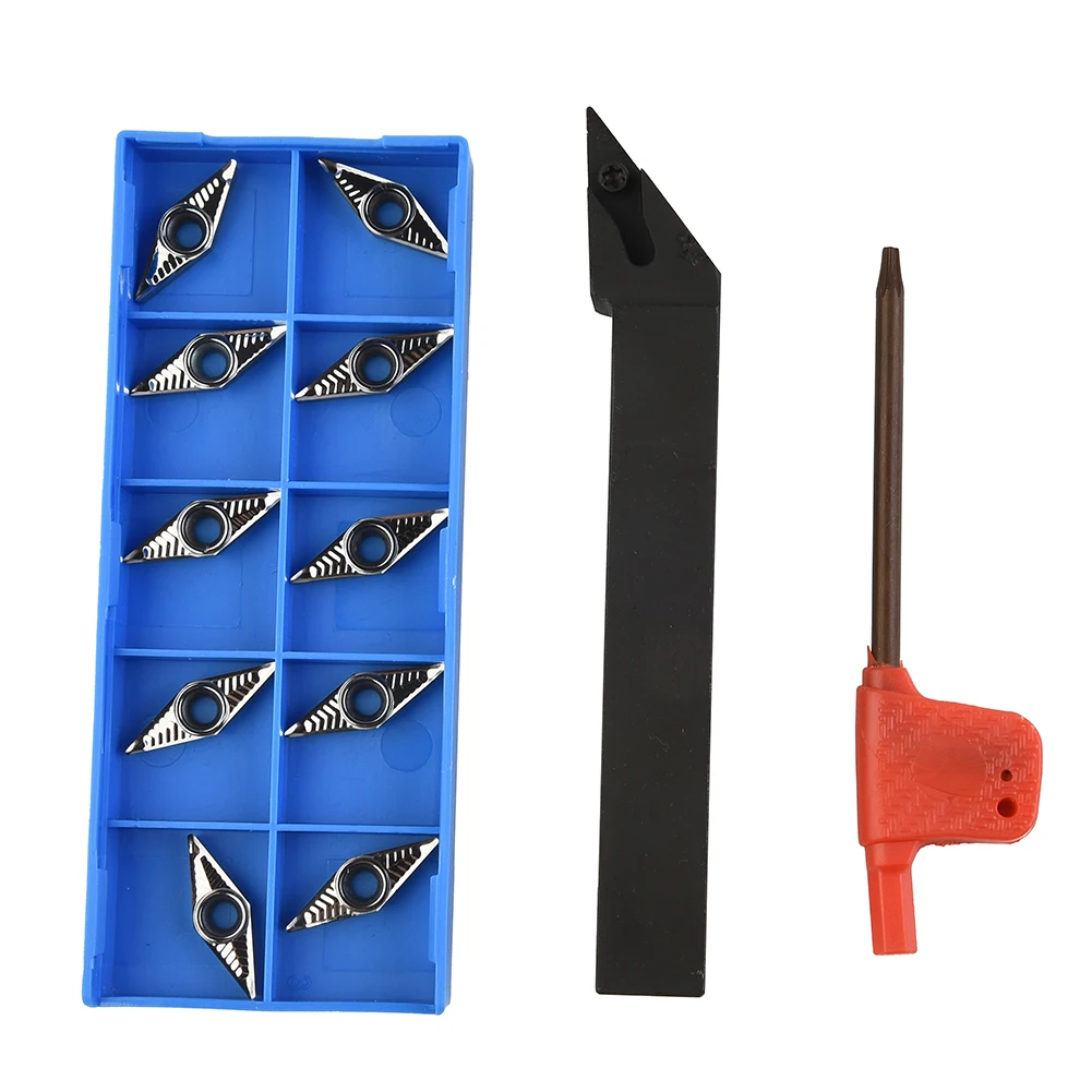 10PCS VBGT110304-AK H01 Carbide Insert 1pcs 1PCS SVJBR1212H11 Lathe Tool Turn Holder Cnc Screw Type External Turning Tool
10PCS VBGT110304-AK H01 Carbide Insert 1pcs 1PCS SVJBR1212H11 Lathe Tool Turn Holder Cnc Screw Type External Turning Tool