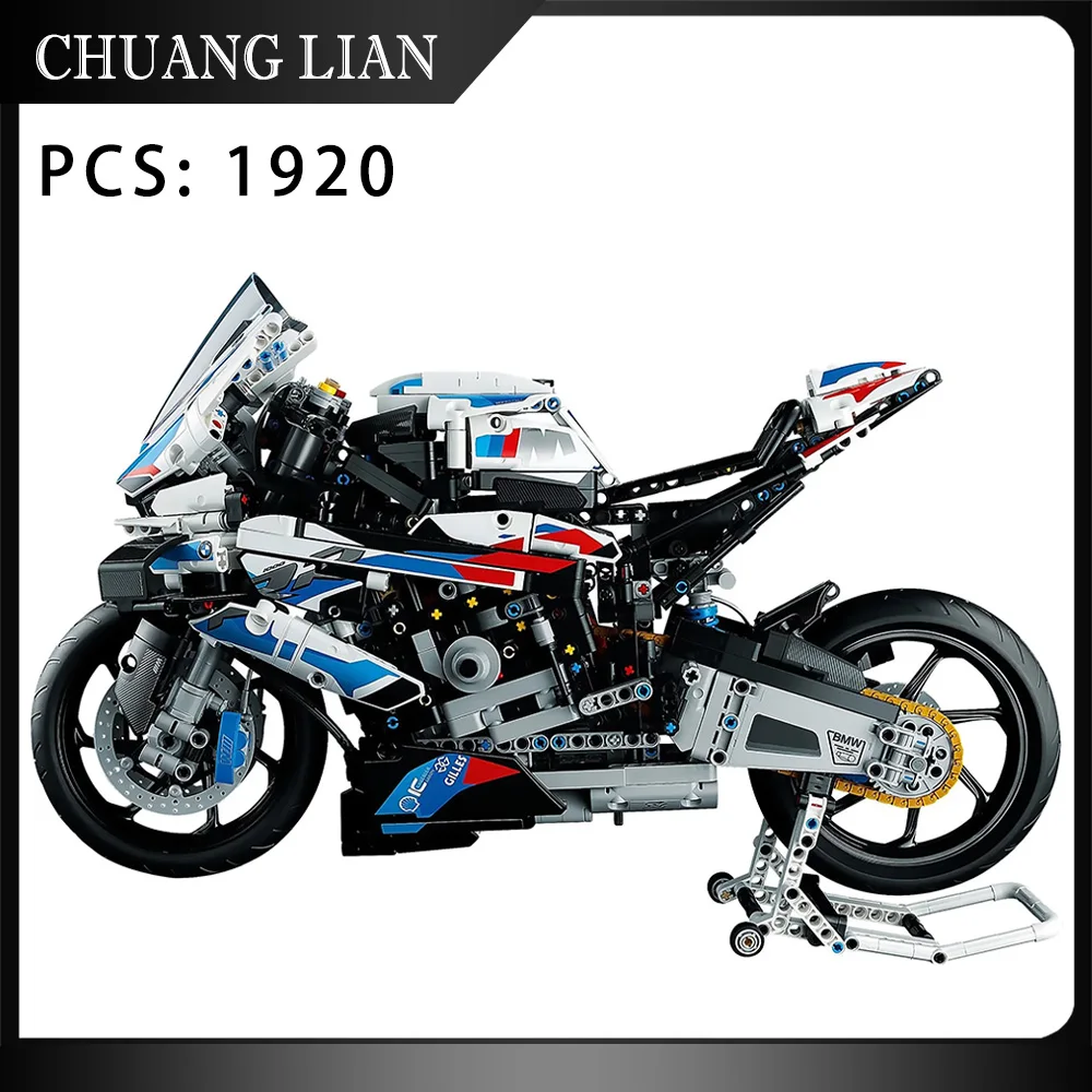 Fit 42130 Technical Motorcycle Car Model M 1000 RR Motorbike Building Blocks MOC City Racing Vehicle Toys Boys Children Gifts
Fit 42130 Technical Motorcycle Car Model M 1000 RR Motorbike Building Blocks MOC City Racing Vehicle Toys Boys Children Gifts