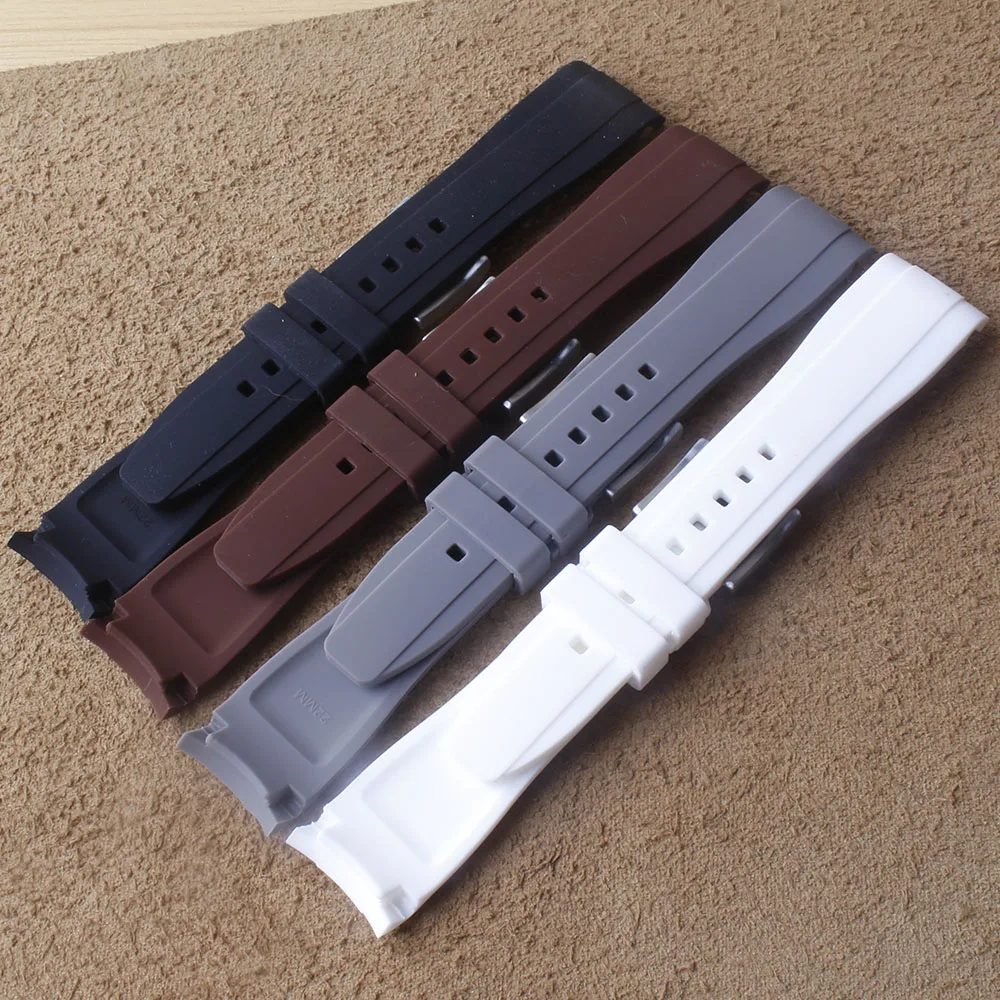 Premium-Grade Silicone Rubber Watch Strap 18mm 20mm 22mm Bracelet Watchband Watches Band Curved ends Soft Waterproof Brown black
Premium-Grade Silicone Rubber Watch Strap 18mm 20mm 22mm Bracelet Watchband Watches Band Curved ends Soft Waterproof Brown black