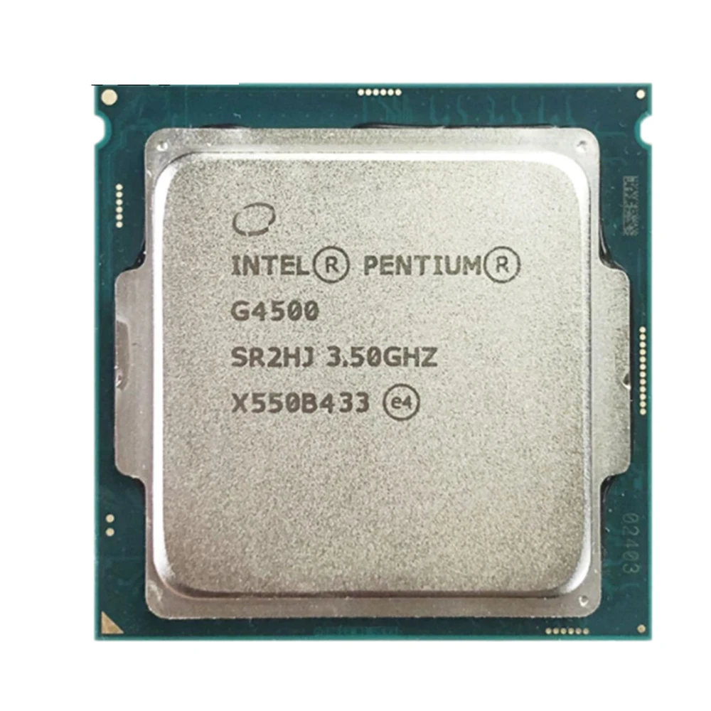 Intel Celeron G4500 3.5 GHz Dual-Core Dual-Thread 51W CPU Processor LGA 1151
Intel Celeron G4500 3.5 GHz Dual-Core Dual-Thread 51W CPU Processor LGA 1151