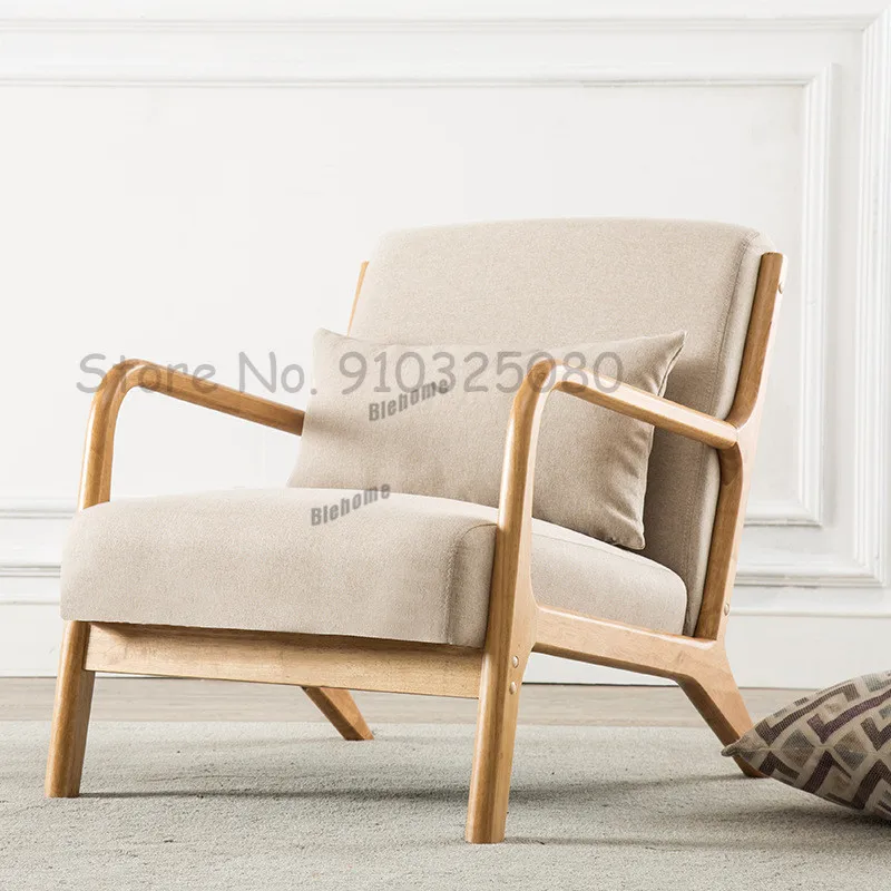 Nordic Living Room Chair Single Sofa Balcony Leisure Lazy Sofa Chair modern Simple Solid Wood Bedroom Living Room Lounge Chair
Nordic Living Room Chair Single Sofa Balcony Leisure Lazy Sofa Chair modern Simple Solid Wood Bedroom Living Room Lounge Chair