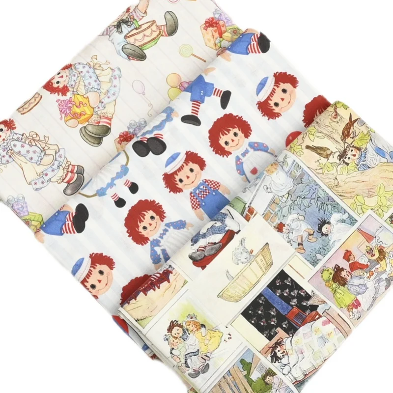 Raggedy Ann Andy Fabric By The Yard,Width 1.1 Meter Cotton Fabric For Sewing Patchwork Dress Cloth,DIY Quilting Material
Raggedy Ann Andy Fabric By The Yard,Width 1.1 Meter Cotton Fabric For Sewing Patchwork Dress Cloth,DIY Quilting Material