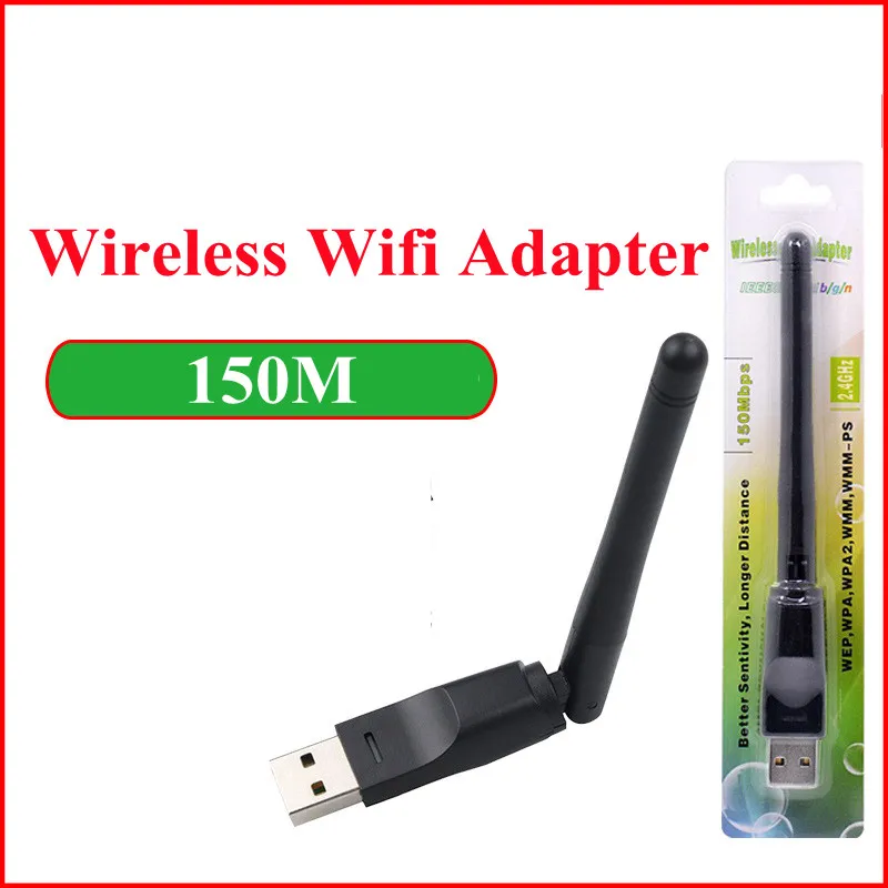 150Mbps MT7601 Wireless Network Card Mini USB WiFi wi fi Adapter LAN Wi-Fi Receiver Dongle Antenna 802.11 b/g/n for PC Windows
150Mbps MT7601 Wireless Network Card Mini USB WiFi wi fi Adapter LAN Wi-Fi Receiver Dongle Antenna 802.11 b/g/n for PC Windows