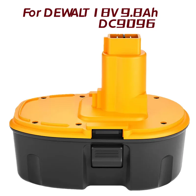Remplacement pour Dewalt DC9096 18V 9800mAh Ni-MH Batterie DE9098 DE9095 DE9094 DE9096 DE9039
Remplacement pour Dewalt DC9096 18V 9800mAh Ni-MH Batterie DE9098 DE9095 DE9094 DE9096 DE9039