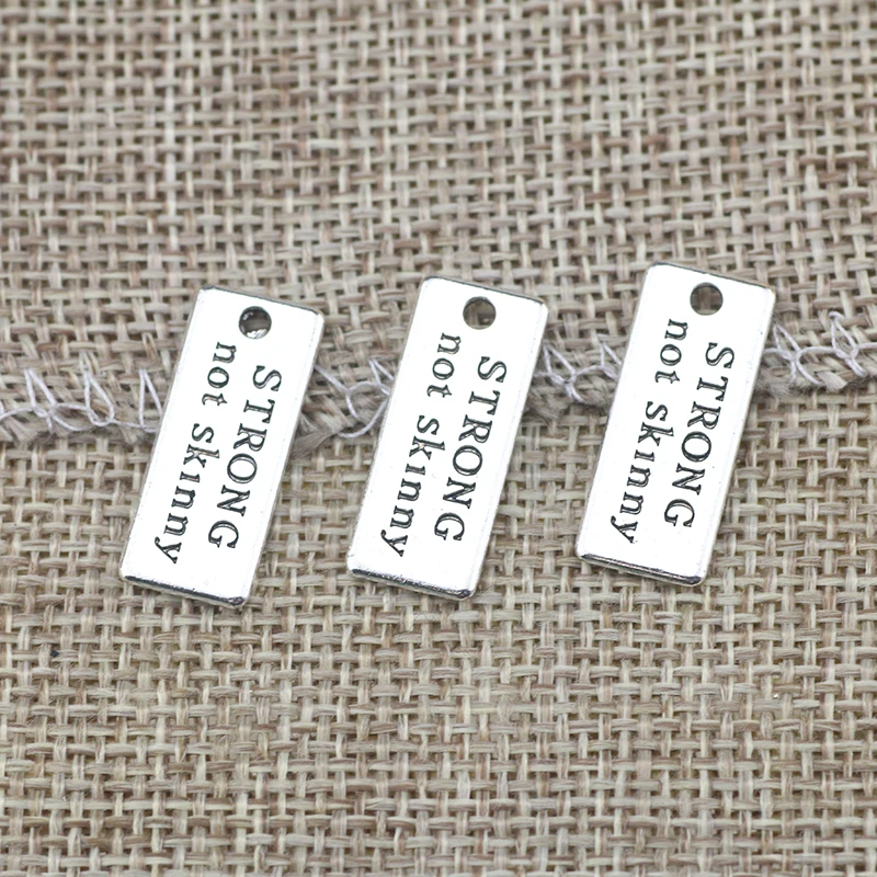 20pcs 8*22mm Strong Not Skinny Charm Antique Silver Color Pendants DIY Making Findings Handmade Tibetan Jewelry
20pcs 8*22mm Strong Not Skinny Charm Antique Silver Color Pendants DIY Making Findings Handmade Tibetan Jewelry