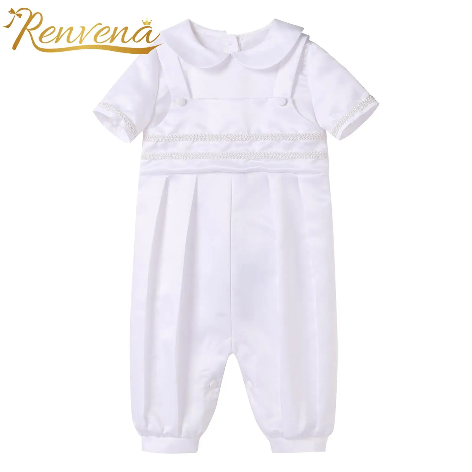 0-18M Baby Romper for Boys Short Sleeve Rompers Gentleman Bodysuit Infants Clothes Newborn Christening Gown Toddler Baptism Wear
0-18M Baby Romper for Boys Short Sleeve Rompers Gentleman Bodysuit Infants Clothes Newborn Christening Gown Toddler Baptism Wear