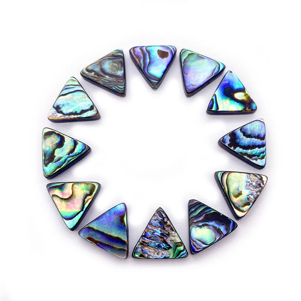 Natural Abalone Shell Triangle Beads 13mm Mother Of Pearl Abalone Shell Pendant Charm Jewelry DIY Bracelet Earring Accessories 
Natural Abalone Shell Triangle Beads 13mm Mother Of Pearl Abalone Shell Pendant Charm Jewelry DIY Bracelet Earring Accessories
