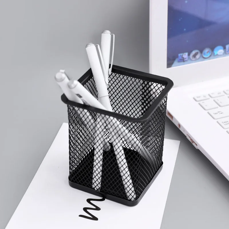 Metal Mesh Square Pen Pot Case Pencil Holder Office Desk Stationery Container Organiser Durable Pencil Case Black
Metal Mesh Square Pen Pot Case Pencil Holder Office Desk Stationery Container Organiser Durable Pencil Case Black