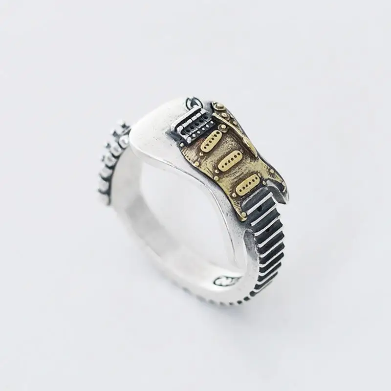 Hip Hop Fashion Men's Ring Electric Guitar Rock Punk Style Women Adjustable Forefinger Ring Jewelry Gift
Hip Hop Fashion Men's Ring Electric Guitar Rock Punk Style Women Adjustable Forefinger Ring Jewelry Gift