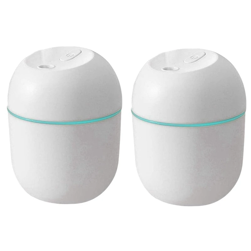 2X Air Humidifier USB Small 220Ml Mini Portable Cool Mist Diffuser For Bedroom Office Desk Car Aroma Atomizer,White
2X Air Humidifier USB Small 220Ml Mini Portable Cool Mist Diffuser For Bedroom Office Desk Car Aroma Atomizer,White