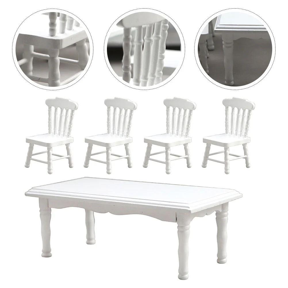1 Set of Decorative Mini Furniture Wear-resistant Miniature Chair Delicate Doll Table
1 Set of Decorative Mini Furniture Wear-resistant Miniature Chair Delicate Doll Table