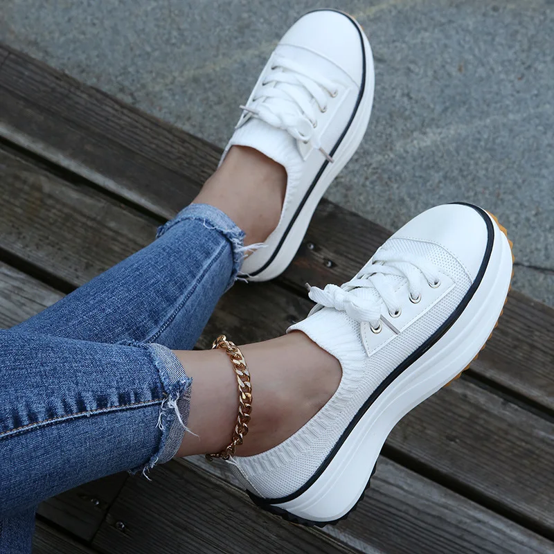 Women Sneakers Shoes Fashion Vulcanized High Quality Flats Walking Platform Plus Size Zapatillas Mujer
Women Sneakers Shoes Fashion Vulcanized High Quality Flats Walking Platform Plus Size Zapatillas Mujer