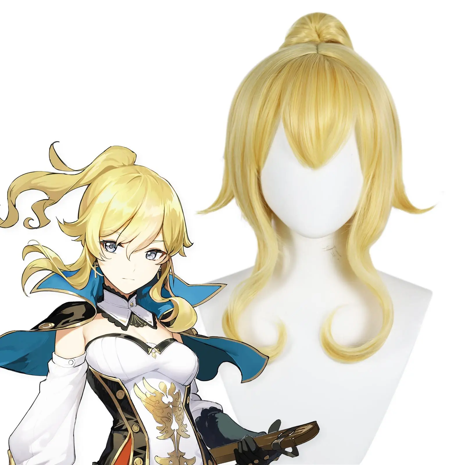 Genshin Impact Zephyr Knights Cosplay Wig Ladies Blonde Wig Ponytail Micro Curly Wig Fashion Wig Carnival Festive Wig
Genshin Impact Zephyr Knights Cosplay Wig Ladies Blonde Wig Ponytail Micro Curly Wig Fashion Wig Carnival Festive Wig