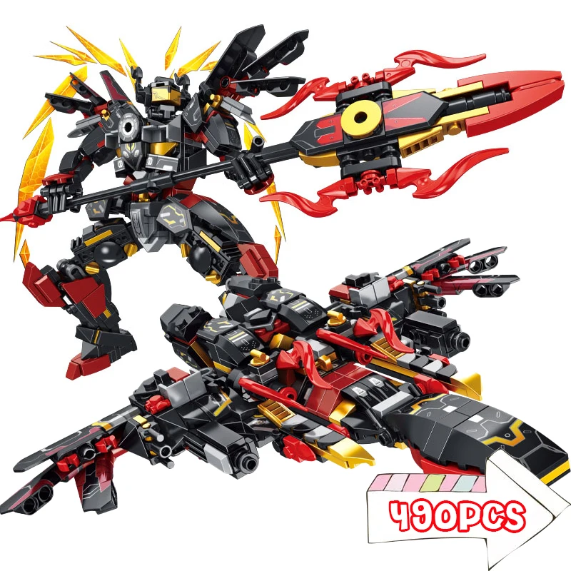 New 490Pcs City War Mecha Robot Ship 2 In 1 Building Blocks Model DIY Bricks Toys Birthday Gifts for Children Kids MOC Education
New 490Pcs City War Mecha Robot Ship 2 In 1 Building Blocks Model DIY Bricks Toys Birthday Gifts for Children Kids MOC Education