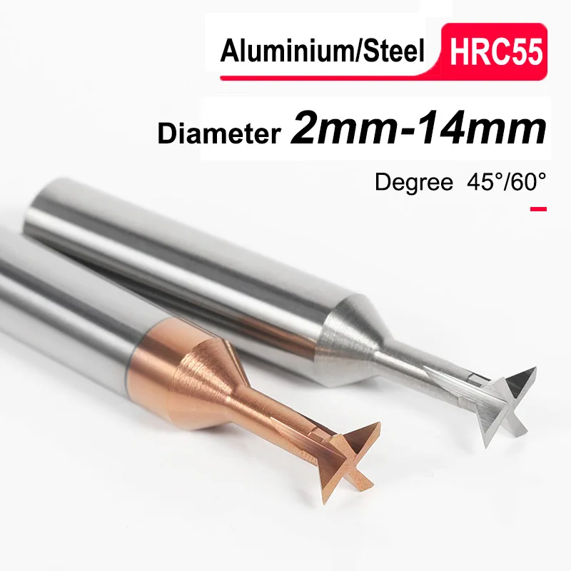 Tungsten Carbide Dovetail Milling Cutter Chamfer HSS End Mill CNC Groove Tool 45/60 Degree Blade Metal Steel Chamfer Drill Bit
Tungsten Carbide Dovetail Milling Cutter Chamfer HSS End Mill CNC Groove Tool 45/60 Degree Blade Metal Steel Chamfer Drill Bit
