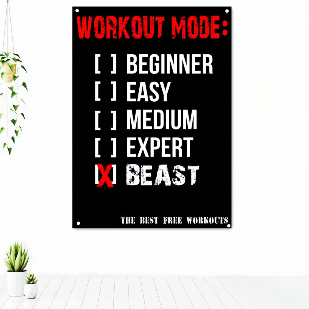 WORKOUT MODE. Modern Wall Art Motivational Posters Tapestry Office Decor Entrepreneur Inspirational Banners Flag Home Decoration
WORKOUT MODE. Modern Wall Art Motivational Posters Tapestry Office Decor Entrepreneur Inspirational Banners Flag Home Decoration
