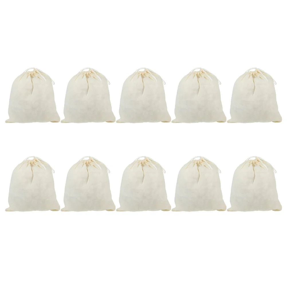 10 Pcs Drawstring Cotton Bag Tea Filter Bags Medicine Spices Soup Dumpling Gravy Flirting Strainer Straining
10 Pcs Drawstring Cotton Bag Tea Filter Bags Medicine Spices Soup Dumpling Gravy Flirting Strainer Straining