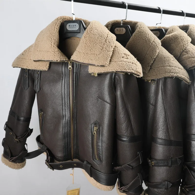 Natural Fur Coat Women Winter Real Sheepskin Leather Fur Jackets for Women Warm Fur Coats Biker Jacket Manteau Femme Hiver SGG
Natural Fur Coat Women Winter Real Sheepskin Leather Fur Jackets for Women Warm Fur Coats Biker Jacket Manteau Femme Hiver SGG