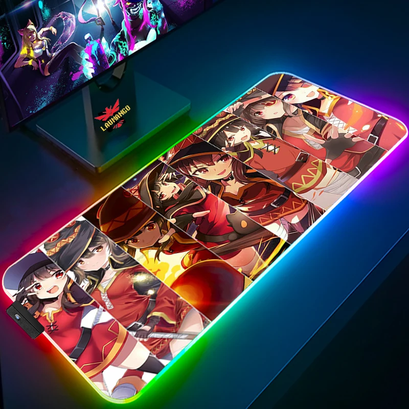 Компьютерный коврик для мыши с Rgb-подсветкой, настольные коврики Konosuba Megumin, Настольный коврик для мыши, игровой коврик для мыши Xxl для ПК, боль...
Компьютерный коврик для мыши с Rgb-подсветкой, настольные коврики Konosuba Megumin, Настольный коврик для мыши, игровой коврик для мыши Xxl для ПК, боль...