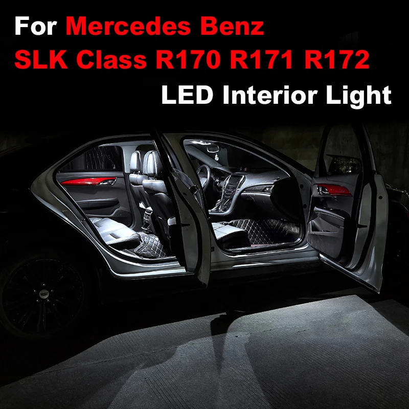 

For Mercedes Benz MB SLK Class R170 R171 R172 1996-2015 Vehicle LED Bulb Interior Indoor Dome Map Light Kit Canbus Accessories