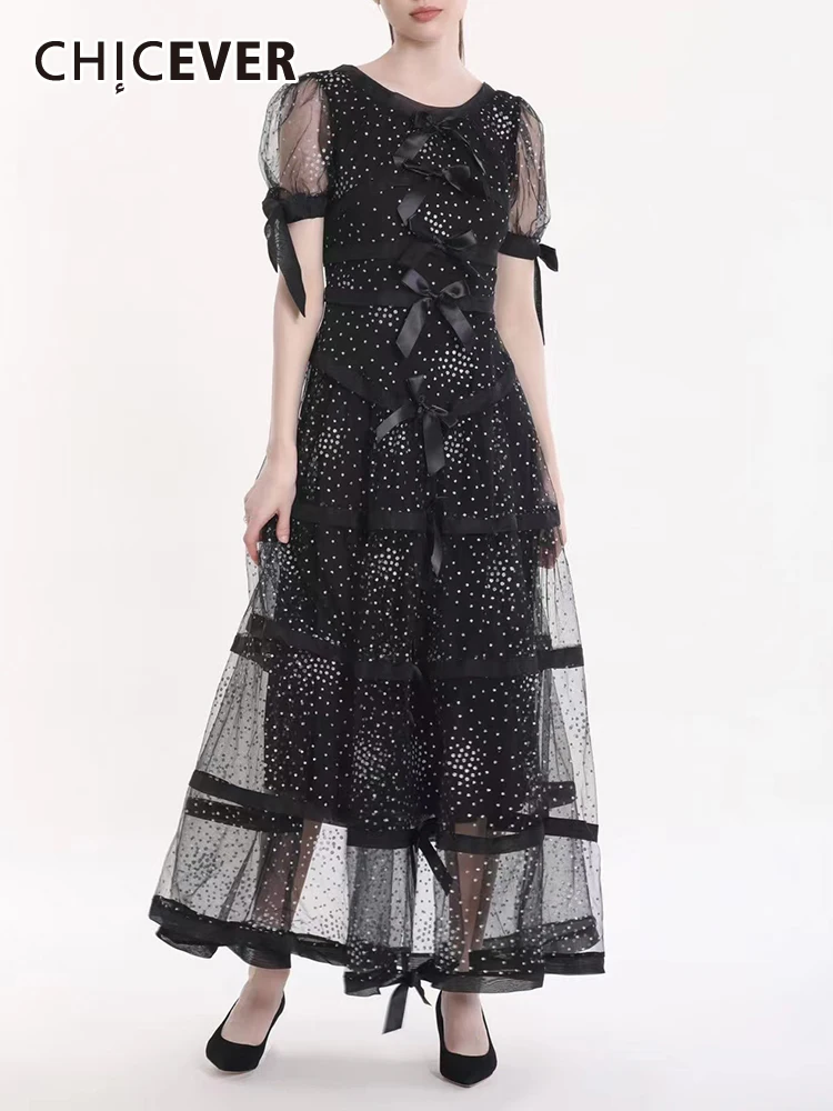 Женское Сетчатое платье CHICEVER, однотонное облегающее платье с v-образным вырезом и рукавами-фонариками и высокой талией
Женское Сетчатое платье CHICEVER, однотонное облегающее платье с v-образным вырезом и рукавами-фонариками и высокой талией