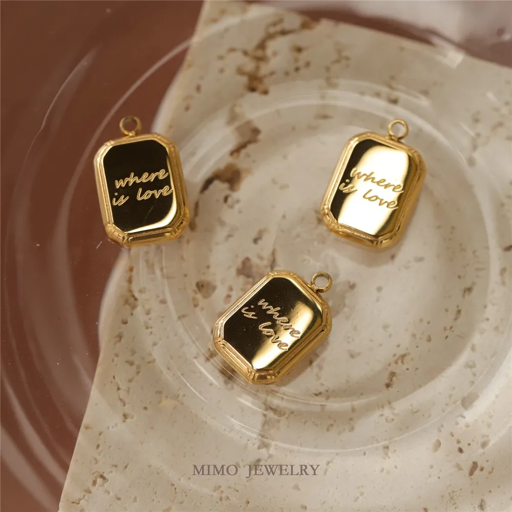 Color preservation titanium steel plated chocolate square letter pendant Minimalist Love retro clavicle chain DIY
Color preservation titanium steel plated chocolate square letter pendant Minimalist Love retro clavicle chain DIY