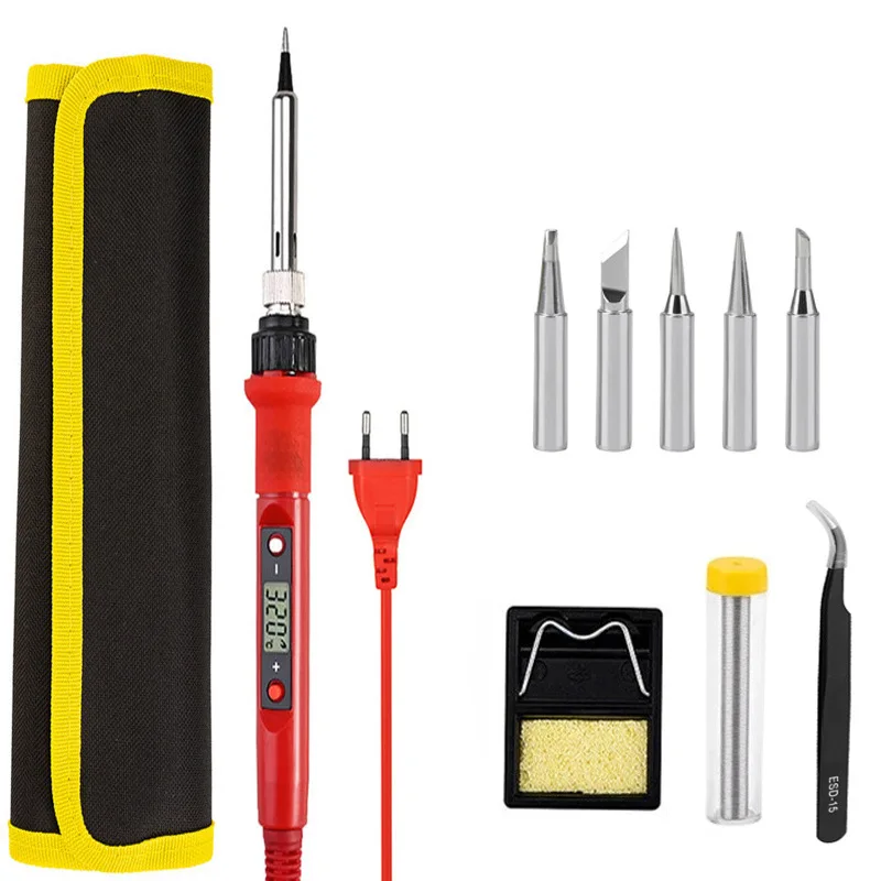 80W Soldering Iron Kit With Digital Multimeter 220V/110V Adjustable Temperature LCD Solder Iron Welding Repair Tool
80W Soldering Iron Kit With Digital Multimeter 220V/110V Adjustable Temperature LCD Solder Iron Welding Repair Tool