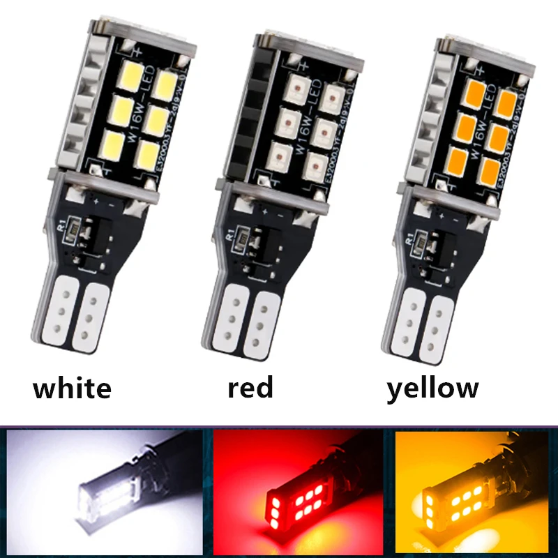 AYJERY 100 шт. Canbus без ошибок T15 W16W 2835 SMD 15 Светодиодный WY16W, красная, белая Автомобильная фонарь, задний тормоз, сигнал поворота, задняя фонарь заднего хода
AYJERY 100 шт. Canbus без ошибок T15 W16W 2835 SMD 15 Светодиодный WY16W, красная, белая Автомобильная фонарь, задний тормоз, сигнал поворота, задняя фонарь заднего хода