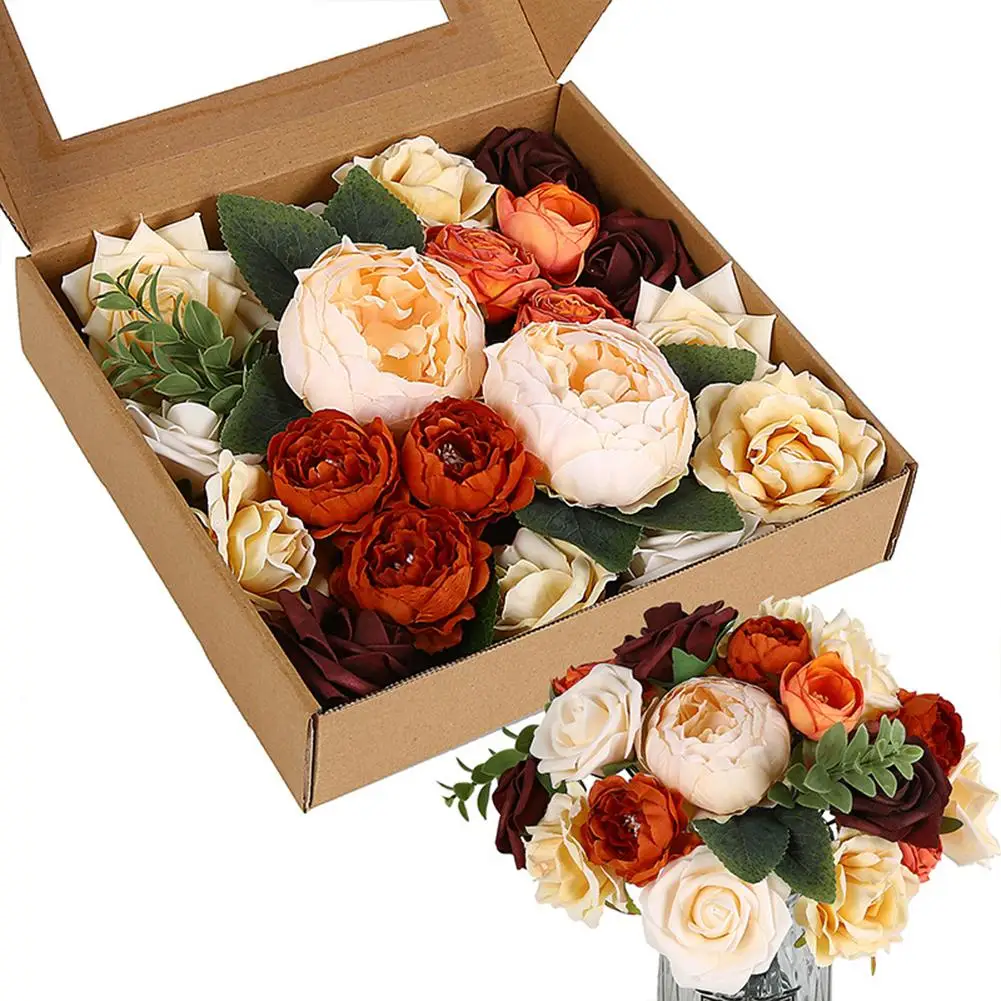 Artificial Flowers Box DIY Simulation Rose Hand Bouquet For Valentine Day Wedding Centerpieces Arrangement Home Decorations
Artificial Flowers Box DIY Simulation Rose Hand Bouquet For Valentine Day Wedding Centerpieces Arrangement Home Decorations