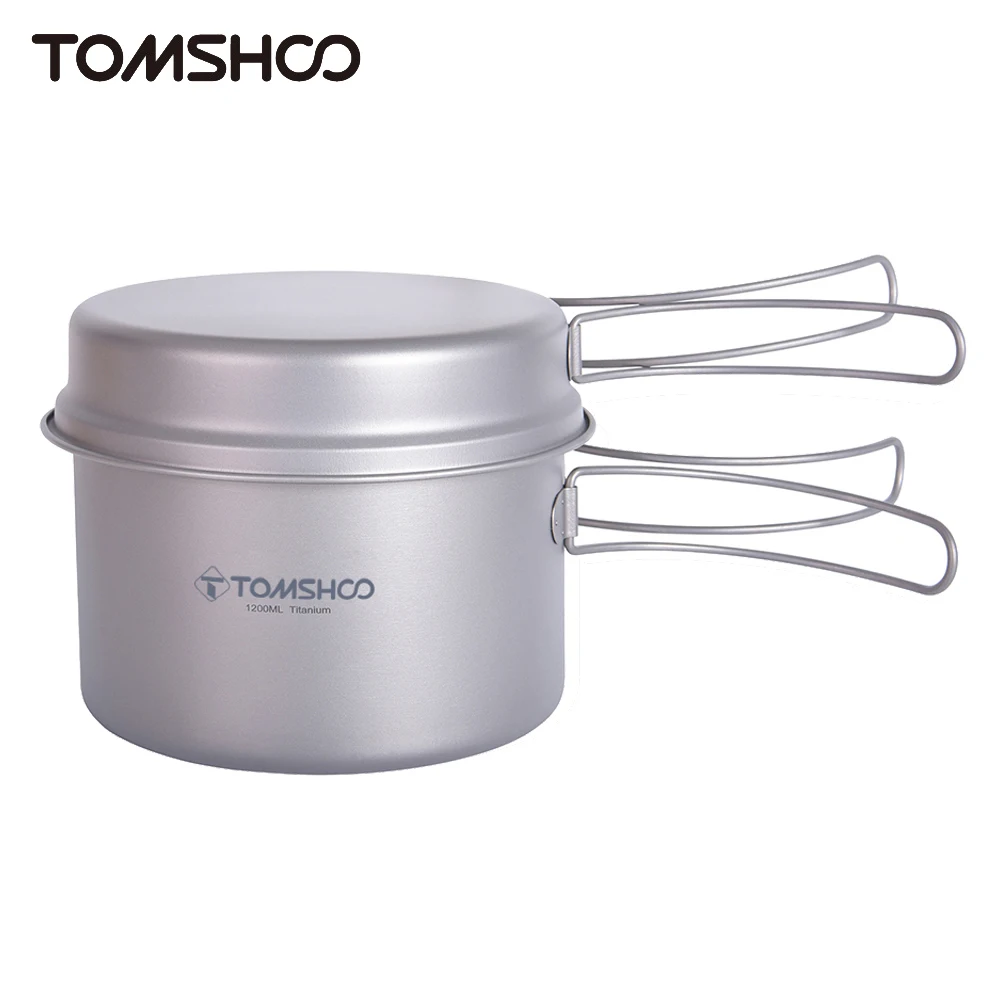 Tomshoo 1200/1000ml Titanium Pot and 500ml Titanium Plate Set Pure Titanium Pot Cookware Set Outdoor Frying Pan Camping Cooking
Tomshoo 1200/1000ml Titanium Pot and 500ml Titanium Plate Set Pure Titanium Pot Cookware Set Outdoor Frying Pan Camping Cooking