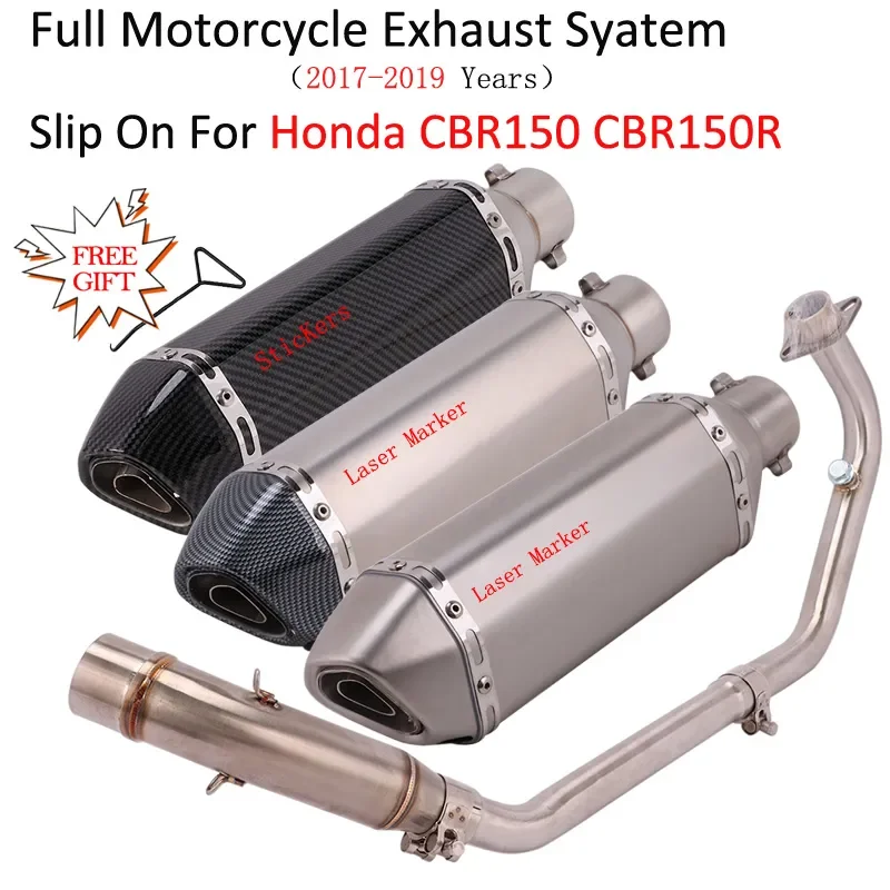 Full Exhaust System Escape Modified Front Middle Link Pipe DB Killer Muffler 51mm Slip On for Honda CBR150 CBR150 R
Full Exhaust System Escape Modified Front Middle Link Pipe DB Killer Muffler 51mm Slip On for Honda CBR150 CBR150 R