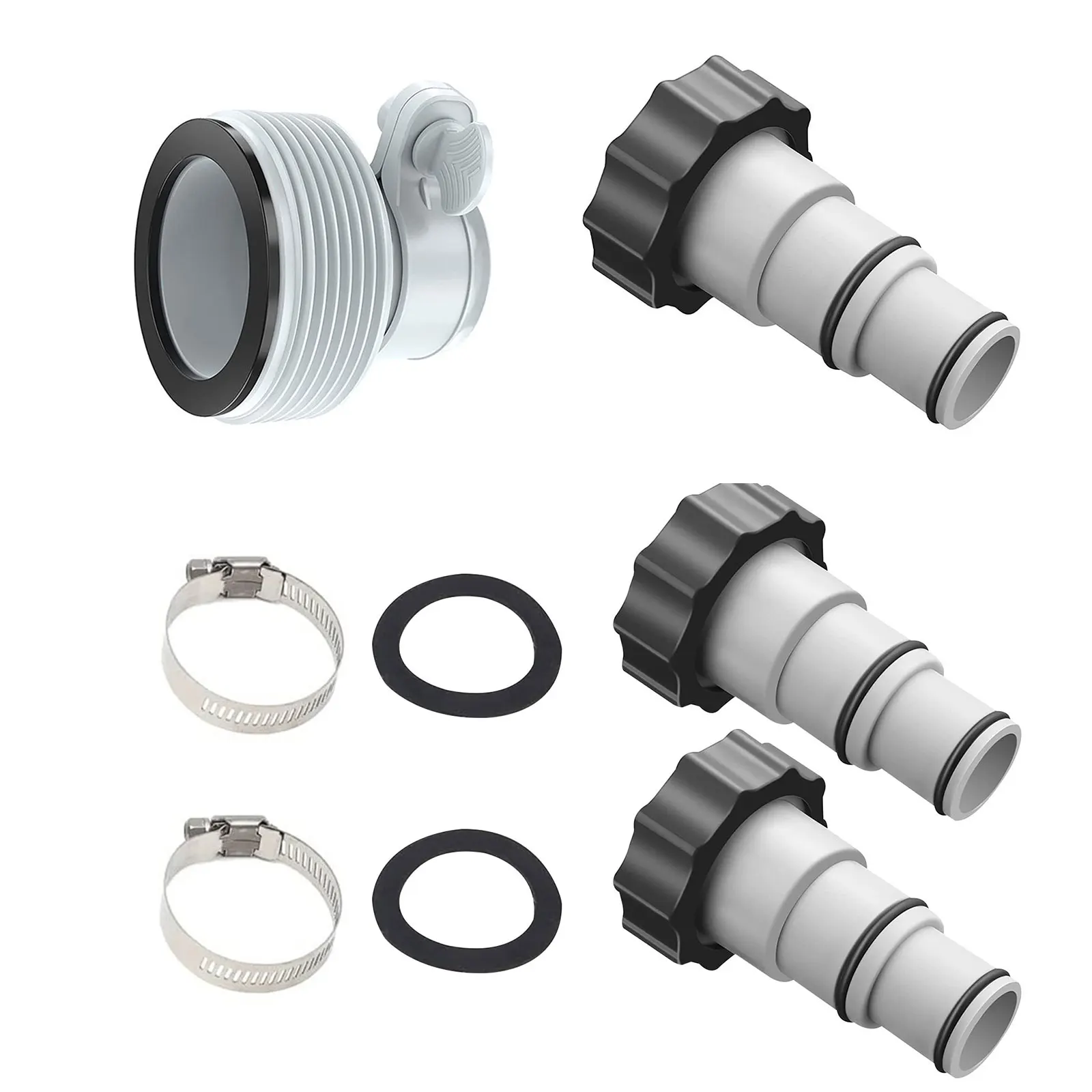 Garden Hose Conversion Adapter Connect Fittings for INTEX Filter Pump Ports for Above Ground Swimming Pool Salt Water System
Garden Hose Conversion Adapter Connect Fittings for INTEX Filter Pump Ports for Above Ground Swimming Pool Salt Water System