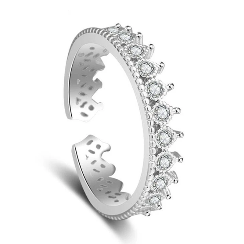 AAA Zircon Ring Temperament Women Silver Jewelry Roman Crown Rings Fashion Simple 2021 New High-grade Jewelry marry
AAA Zircon Ring Temperament Women Silver Jewelry Roman Crown Rings Fashion Simple 2021 New High-grade Jewelry marry