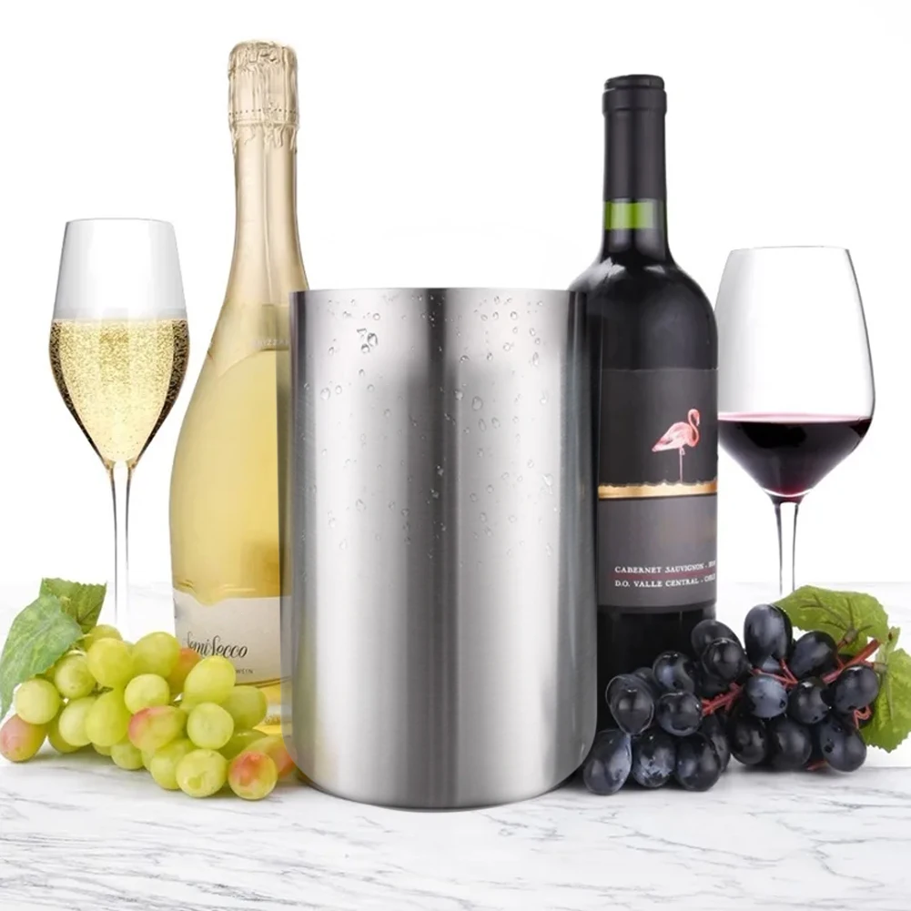 Portable Stainless Steel 1.6L Ice Bucket Lid Portable Insulated Chilling Wine Beer Cocktail Fruit Juice Champagne Cooler
Portable Stainless Steel 1.6L Ice Bucket Lid Portable Insulated Chilling Wine Beer Cocktail Fruit Juice Champagne Cooler